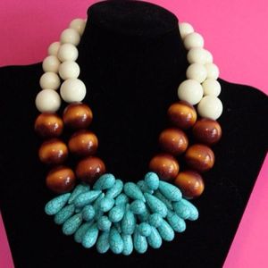 New Arrival Handmade Vintage Style Resin Pendant <b>Necklace</b> Irregular Shape Angel Style India Jewelry Perfect <b>Statement</b> Gift Woman - Product Image 3