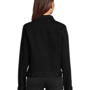 Veste en jean décontractée surdimensionnée pour femmes avec fermeture à bouton unique, finition délavée, vêtements d'extérieur pour femmes, service OEM - Product Image 6