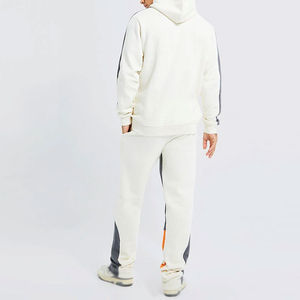 Ensemble de survêtement brodé en détresse 2025 nouveauté pantalon de survêtement évasé empilé personnalisé et ensemble de sweat à capuche prix bon marché - Product Image 2