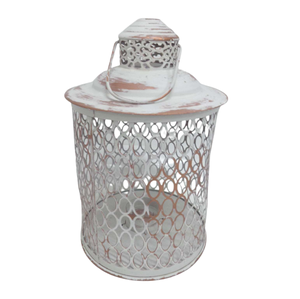 Linterna de hierro de Venta caliente blanca con cobre antiguo decorativo al aire libre y decoración del hogar para linterna decorativa de boda - Product Image 1