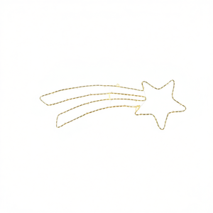 Luces de Navidad Comet Star H27 cm RGB con Rayas, 163 Pre-Qu' Italia IP44 D4092 1pc Light Games - Product Image 2