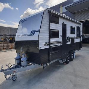 Lightweight Aluminum Teardrop Travel Trailer-Mini Caravan for <b>Small</b> SUVs Modern Waterproof Design Easy Moving 2-Person Sleeping - Product Image 6