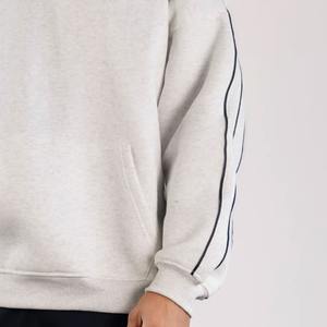 เสื้อฮู้ดผ้าฟลีซโอเวอร์ไซส์ปักลายสำหรับผู้ชายเสื้อผ้าออกกำลังได้รับความนิยมผลิตตามสั่ง - Product Image 4