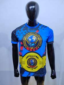 Directo de fábrica UPF 50 + Impresión personalizada Camiseta Dry Fit para hombres Maratón Evento Poliéster Tejido de punto Técnica de sublimación - Product Image 2