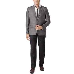 Custom High Quality Fashion Flannel <b>Tweed</b> Check Customised logo And Printing <b>Tweed</b> Breathable <b>Blazer</b> For <b>Men</b> - Product Image 2