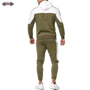 High Quality Custom Logo <b>Men's</b> Winter Hooded Tracksuit Set 100% Cotton Breathable <b>Fleece</b> Jacket <b>Shorts</b> Jogger Pants Wholesale - Product Image 2