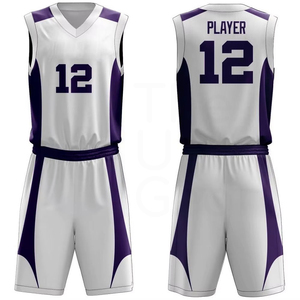 Tenue de basket-ball sur mesure, dernière conception, respirante, à séchage rapide, anti-humidité, 100% polyester, ensembles sans manches - Product Image 1