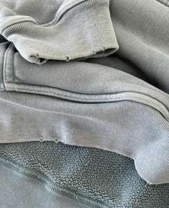 Custom Logo Vintage Wash <b>Hoodie</b> Sweatshirt <b>Plain</b> Oversized Blank Hoodies Bulk Cotton Pullover Acid Washed Hoodies cotton blended - Product Image 4