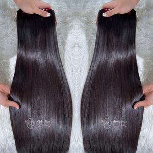 Magnifique os droit vietnamien cheveux naturels extensions de cheveux vierges Produit de beauté Meilleure vente Grand stock Plusieurs couleurs - Product Image 2