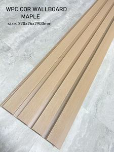 Ngoài trời WPC Composite louvers trần & tường Bảng điều khiển Hội Đồng Quản Trị/3D rãnh PVC lambrin bên ngoài trang trí tường Bảng điều chỉnh Ốp - Product Image 3