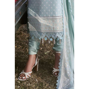 Ensemble de 3 pièces pour femmes, costume en tissu brodé avec dupatta en mousseline brodée KD-62001 - Product Image 3