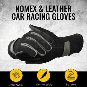 Gants de course de karting respirants personnalisés pour le cyclisme et l'utilisation en équipe/club, résistants à la chaleur, haute performance - Product Image 2