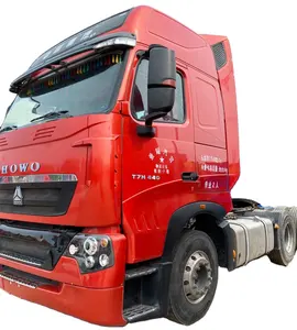 Sinotruk Howo T7 a utilisé la capacité chargée de 50-60 tonnes de l'euro 5/ Euro 6 430/450/480/540HP du camion tracteur 6x4
