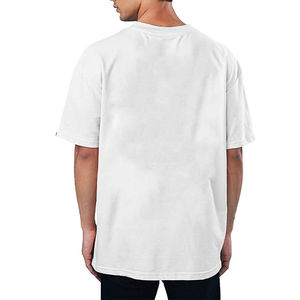 100% algodón, camiseta para hombre, ajuste holgado, estampado de Color sólido se puede personalizar, camiseta de gran tamaño para hombre, camisetas en blanco para hombre - Product Image 6
