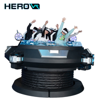 HEROVR 5 places 9D VR simulateur intérieur multijoueur mouvement frisson tour réalité virtuelle volant vaisseau spatial Arcade Station