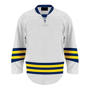 Maillot de Hockey sur glace personnalisé avec nom et numéro imprimé, en Stock, vente chaude, maillots de Hockey sur glace durables - Product Image 3