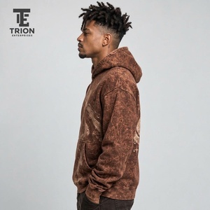 Sudaderas con capucha para hombre con estampado acid wash que combinan efectos vintage lavados, diseños llamativos, tela premium y un estilo streetwear cómodo. - Product Image 6