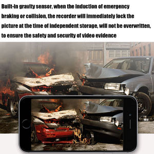 Caméra de tableau de bord de voiture pas chère, écran tactile de 4,0 pouces, WiFi, double objectif, caméra de tableau de bord 1080P HD, enregistreur de conduite - Product Image 5