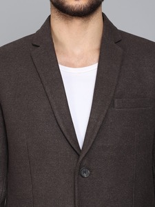 Manteau en laine mélangée gris foncé de haute qualité pour hommes, long manteau d'hiver pour les occasions professionnelles et décontractées, disponible à bon prix - Product Image 3