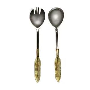 Ensemble de couverts écologiques en acier inoxydable pour salade et soupe, compatibles lave-vaisselle - Product Image 3