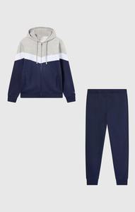 Conjunto Deportivo Masculino de Última Moda, Informal, Ajustado, Acanalado, con Capucha, de EVERGLOW para Adultos, 100% Algodón - Product Image 5