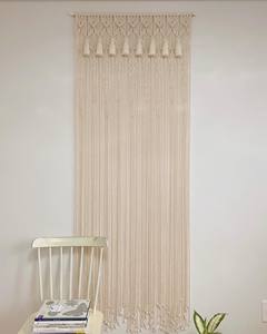 ที่สวยงามทำด้วยมือ Macrame ผนัง] ผ้าม่าน - Product Image 1