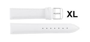 Classic Leather <b>Watch</b> Strap 670 XL <b>White</b> Water Resistant Unisex 12-24mm High Quality Fashion Crafted <b>Watch</b> Bands - Product Image 4