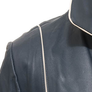 Veste décontractée d'automne pour femme en cuir satiné, respirante, imperméable et coupe-vent, avec fermeture éclair, style uni, qualité OEM supérieure - Product Image 5