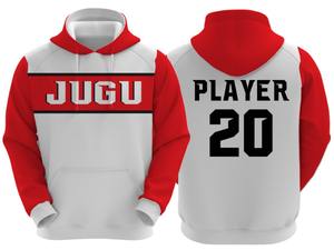 Cómoda Sudadera con capucha de estilo deportivo con estampado de hojaldre para hombre 100% poliéster de secado rápido transpirable ajuste Regular MOQ bajo tamaños personalizados bolsillo - Product Image 2