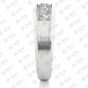 1.75 TCW rond Briliiant coupe 5 pierre Moissanite bague pour femmes/anniversaire cadeau bague bande pour amour cadeau d'anniversaire - Product Image 5