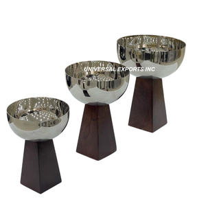 Juego de tres Metal Bakhoor plateado diseñador incienso titular mejor calidad fragancia decorativa metal Mubkhar - Product Image 2