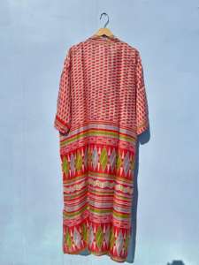 Kimono indien en soie fait à la main pour les femmes Casual Beach and Lounge Wear Women's Robe-ODM Supply - Product Image 2