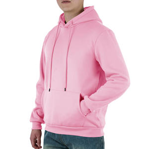 Sweats à capuche surdimensionnés unis personnalisés de haute qualité pour hommes Sweats à capuche en coton à épaules tombantes Pull-over à impression bouffante Sweats à capuche pour hommes - Product Image 4