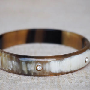 Brazaletes de Cuerno de Búfalo Natural, Joyería Artesanal de Cuerno de Búfalo - Product Image 1