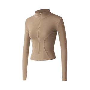 Vêtements de sport personnalisés 2026 pour femmes, veste zippée respirante et pantalon de yoga, vêtements de sport de grande taille pour la salle de sport - Product Image 1