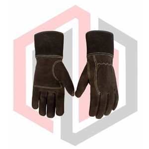 Guantes de Trabajo de Cuero Resistentes al Calor, Guantes de Soldadura de Cuero Vacuno Resistentes y Duraderos, Resistentes a Desgarros, Anti-Cortes, para Bomberos - Product Image 5