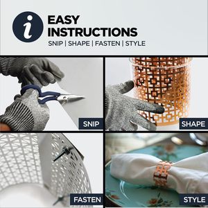 Tôle d'aluminium perforée décorative Cloverleaf, <span class=keywords><strong>panneau</strong></span> en maille métallique résistant à la rouille pour les couvercles de ventilation, les armoires et la décoration DIY - Product Image 4
