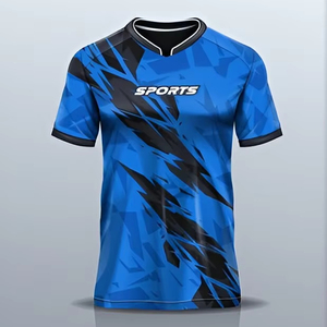 เสื้อฟุตบอลแขนสั้นพิมพ์ลายระบายอากาศได้ดี ผลิตจากโพลีเอสเตอร์ 100% พิมพ์ลายดิจิทัล ปี 2025 - Product Image 3