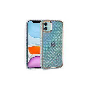 Funda de Silicona Transparente Brillante Netzy para iPhone 11, Compatible con 14 Plus, 13 Pro Max, 7 Plus - Estilos INS con Patrones - Product Image 1