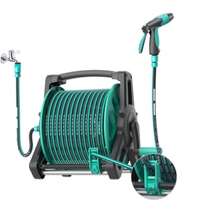<span class=keywords><strong>Chariot</strong></span> de rangement pour <span class=keywords><strong>tuyau</strong></span> d'<span class=keywords><strong>arrosage</strong></span> robuste et portable avec cadre en ABS renforcé - Product Image 1