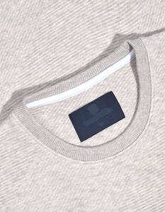 Alta calidad 500gsm en blanco Heavy Fleece cuello redondo gota hombro sudadera logotipo personalizado hombres cuello redondo sudadera - Product Image 5