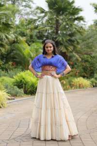 Nouvel arrivage de vêtements attrayants à la mode en coton Kora Lehenga Choli avec couture à volants standard Exportateur mondial - Product Image 6