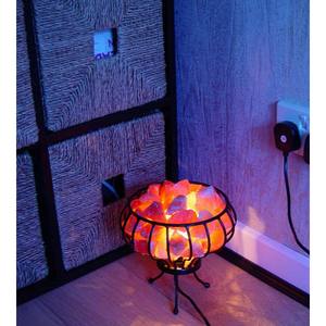 Lampes à panier à tige de fer large avec morceaux de sel dans des tailles personnalisées, lampes à sel Offre Spéciale, lampes à sel au meilleur prix - Product Image 5