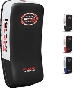 Farabi Curved Kick Pad PU Leather Muay Thai Boxing Karate Taekwondo MMA Training <b>Dummy</b> Eco-Friendly Lightweight Soft Gym - Product Image 1