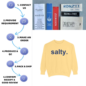 Sudadera con capucha hilada con anillo de algodón 100% frontal de invierno personalizada, sudadera teñida, amarillo mantequilla, salado - Product Image 2