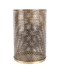 Luxurious Silver Color Iron <b>Tealight</b> <b>Candle</b> Holder Handmade Modern Design Striped <b>Tealight</b> Variety Modern Metal Holder - Product Image 1