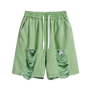 Pantalones cortos de verano para hombre, logotipo personalizado, holgados, lavados con ácido, French Terry, lavado Vintage, pantalones cortos para correr de algodón personalizados para hombre, todas las tallas - Product Image 1