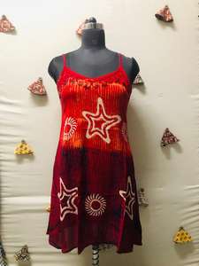 Top qualité rayonne tissu élégant à la mode plage porter haut sans manches avec belle imprimé y2k étoile conception sans couture pour les femmes - Product Image 2