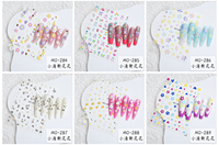 MO New Flower Summer Series Nail Art Stickers Pink Bow Nail Art Décoration Sticker Nail Art Sticker