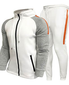 Fabricantes de ropa de invierno para hombre, pantalones de chándal personalizados, Conjunto de sudadera con capucha, chándales de algodón transpirable para correr de dos piezas para hombre - Product Image 2